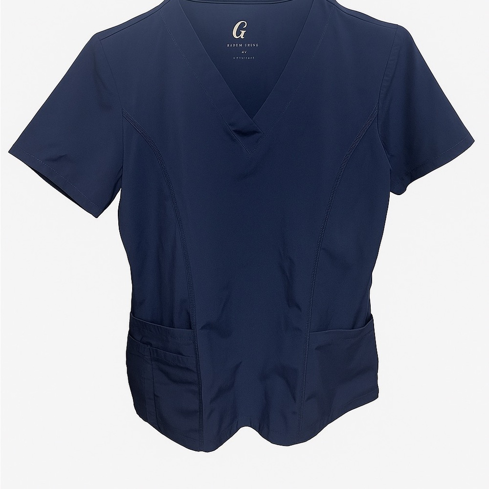 Navy Blue Scrub Top – Professional & Comfortable